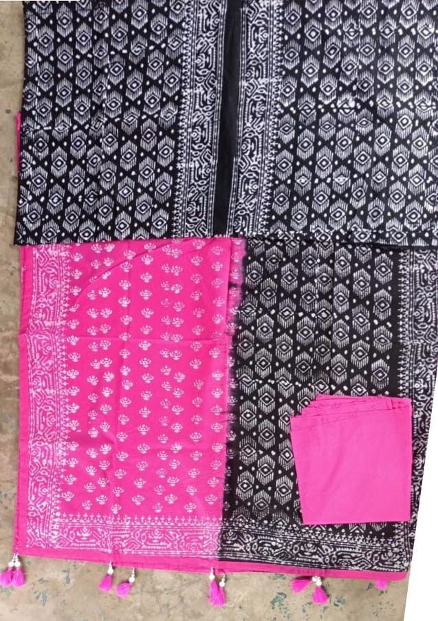 Vegetable Dye Batik Three Piece