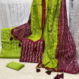 Vegetable Dye Batik Three Piece NB-T-0003