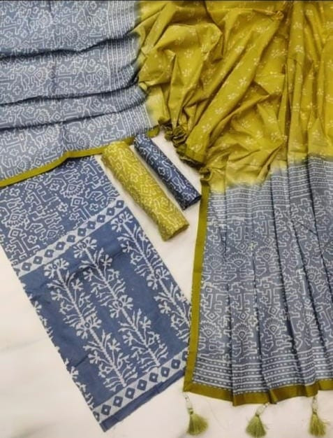 Vegetable Dye Batik Three Piece