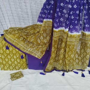 Vegetable Dye Batik Three Piece NB-T-0008