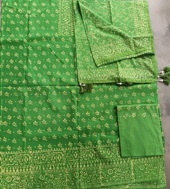 Vegetable Dye Batik Three Piece