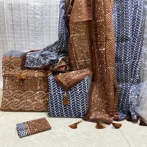 Vegetable Dye Batik Three Piece NB-T-00011