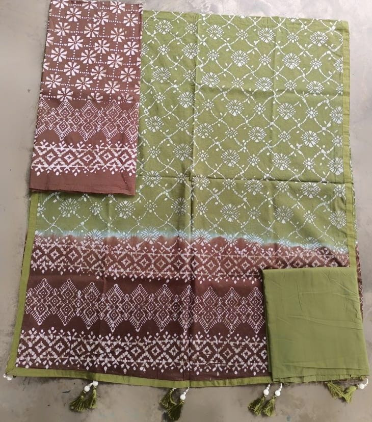 Vegetable Dye Batik Three Piece