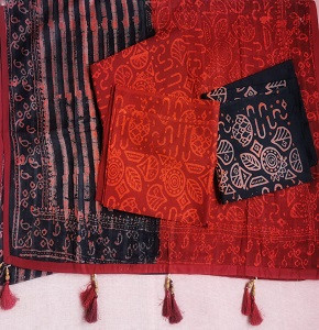 Vegetable Dye Batik Three Piece