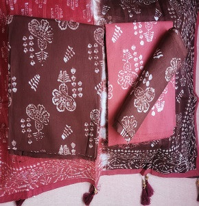 Vegetable Dye Batik Three Piece