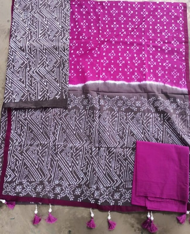 Vegetable Dye Batik Three Piece