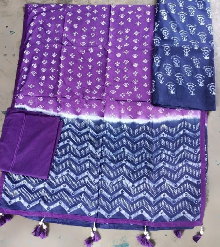 Vegetable Dye Batik Three Piece