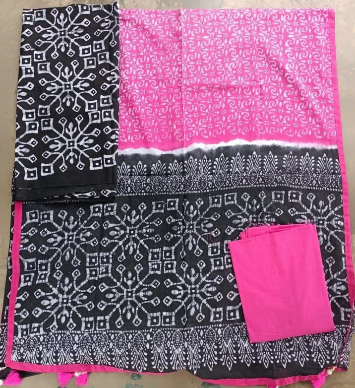 Vegetable Dye Batik Three Piece