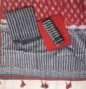 Vegetable Dye Batik Three Piece