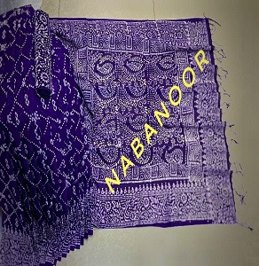 Vegetable Dye Batik Saree with Blouse Piece