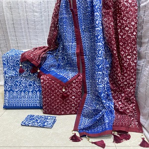 Vegetable Dye Batik Three Piece NB-T-0009