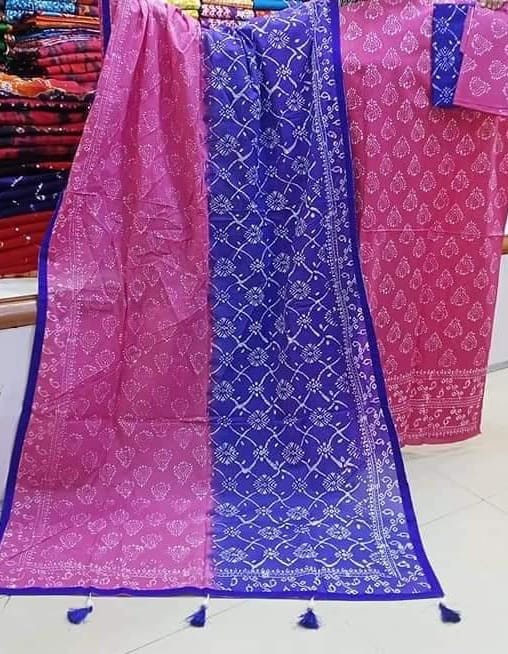 Vegetable Dye Batik Three Piece